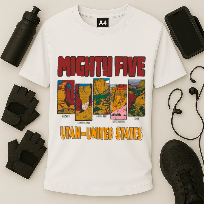 Big 5 Utah Mighty Five National Park Cooling Performance Crew T-Shirt