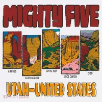 Big 5 Utah Mighty Five National Park Tall T-Shirt