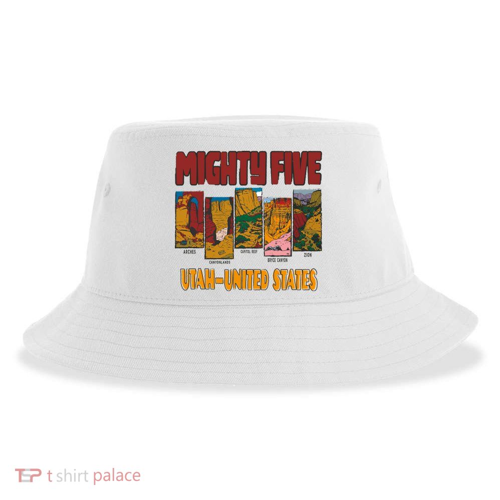 Big 5 Utah Mighty Five National Park Sustainable Bucket Hat