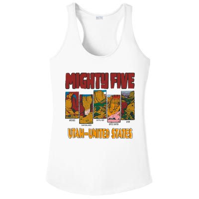 Big 5 Utah Mighty Five National Park Ladies PosiCharge Competitor Racerback Tank