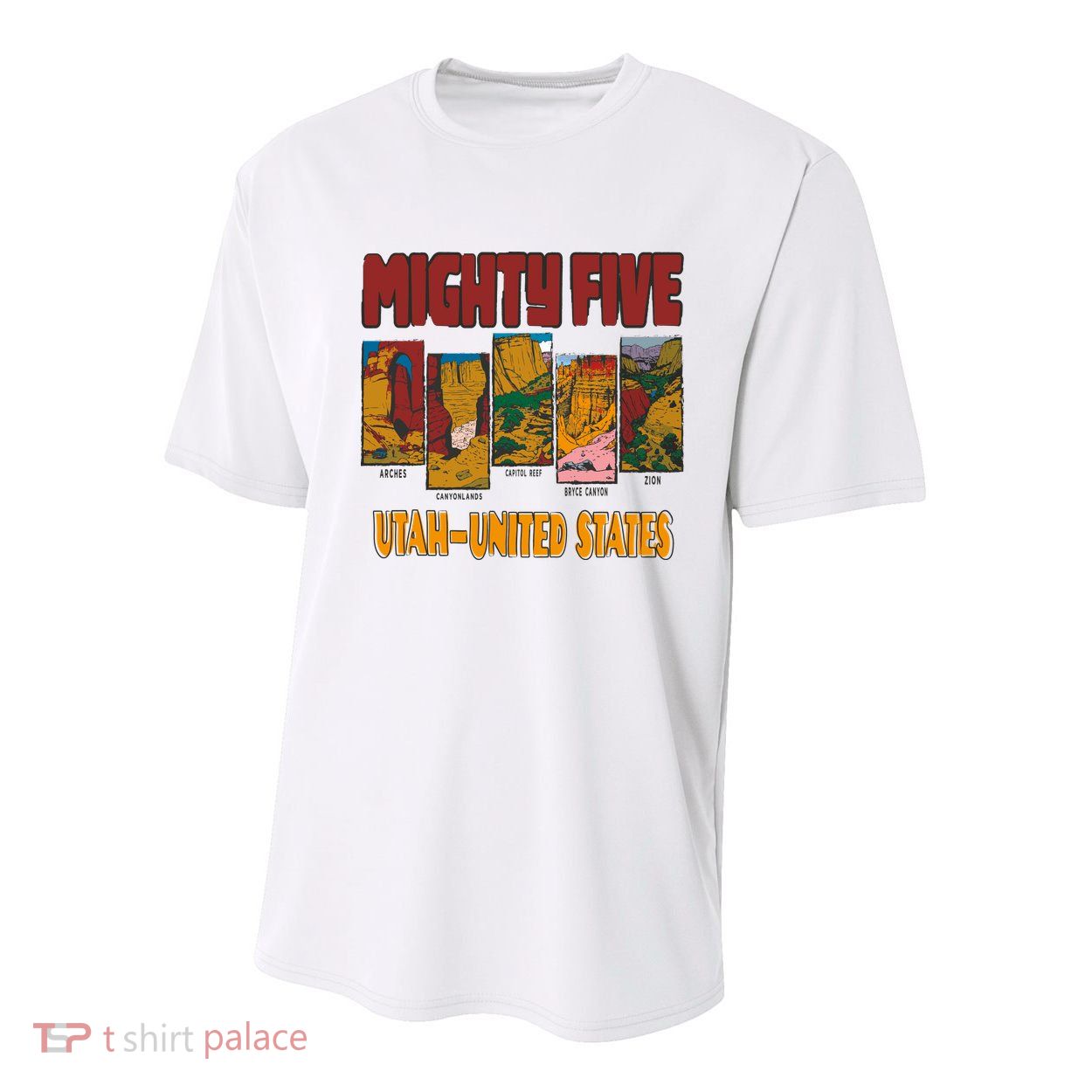 Big 5 Utah Mighty Five National Park Youth Performance Sprint T-Shirt