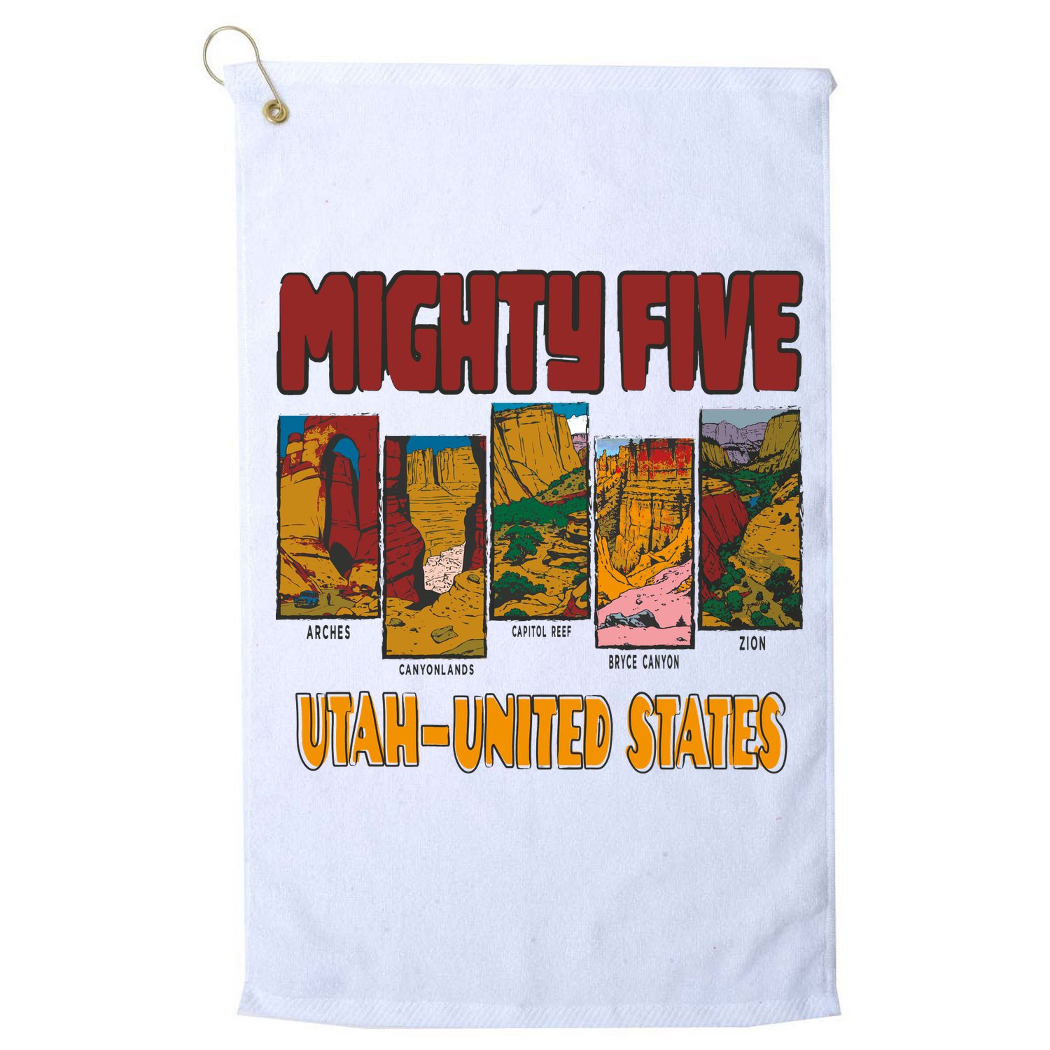 Big 5 Utah Mighty Five National Park Golf Towel