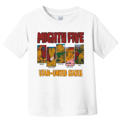 Big 5 Utah Mighty Five National Park Toddler T-Shirt