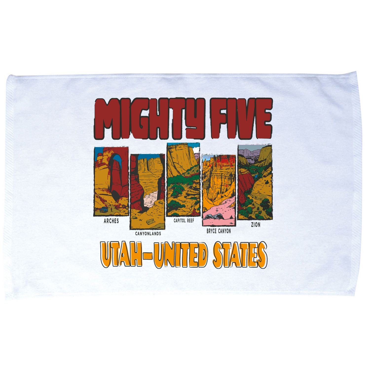 Big 5 Utah Mighty Five National Park Microfiber Hand Towel