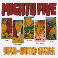 Big 5 Utah Mighty Five National Park Cropped Pullover Crew