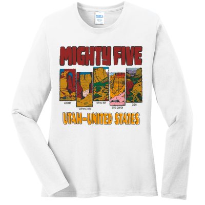 Big 5 Utah Mighty Five National Park Ladies Long Sleeve Shirt