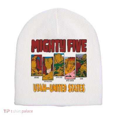 Big 5 Utah Mighty Five National Park Short Acrylic Beanie