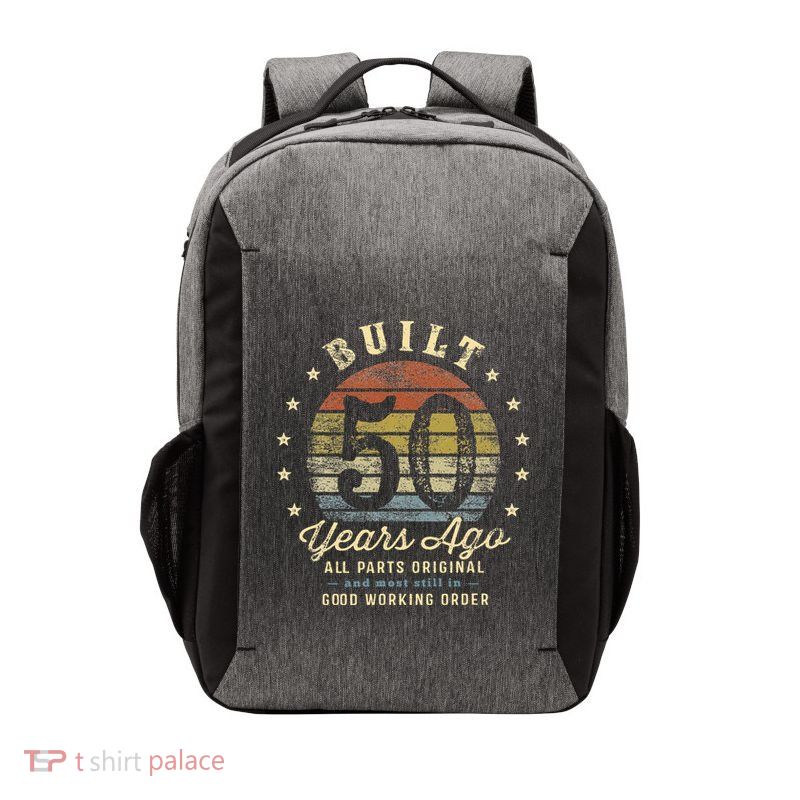 Built 50 Years Ago All Parts Original Gifts 50th Birthday Vector Backpack