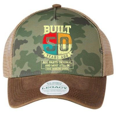 Built 50 Years Ago All Parts Original 50th Birthday Legacy Tie Dye Trucker Hat