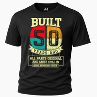 Built 50 Years Ago All Parts Original 50th Birthday Cooling Performance Crew T-Shirt