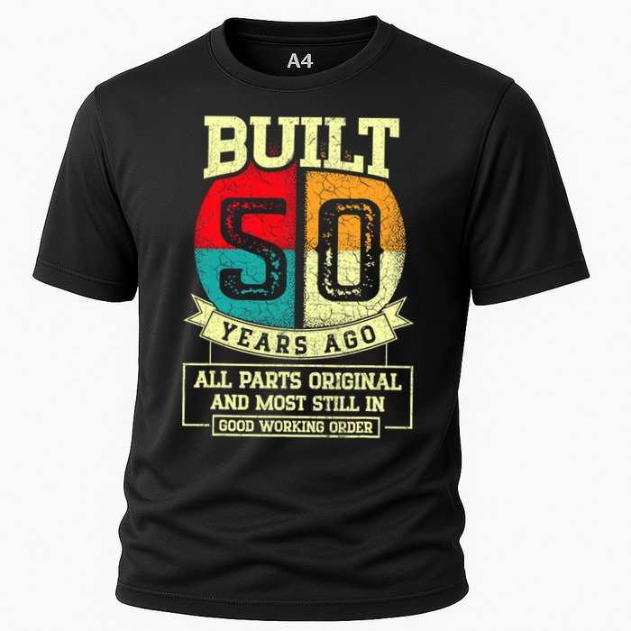 Built 50 Years Ago All Parts Original 50th Birthday Cooling Performance Crew T-Shirt