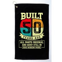 Built 50 Years Ago All Parts Original 50th Birthday Golf Towel