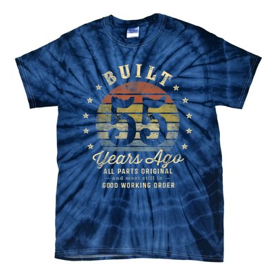 Built 55 Years Ago - All Parts Original Gifts 55th Birthday Tie-Dye T-Shirt