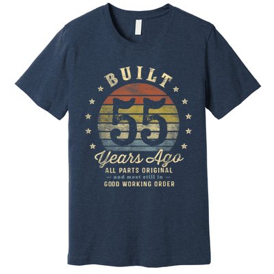 Built 55 Years Ago - All Parts Original Gifts 55th Birthday Premium T-Shirt