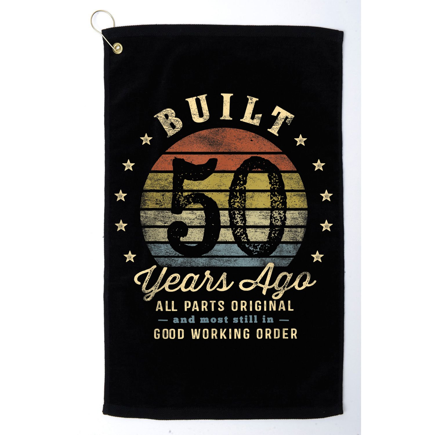 Built 50 Years Ago - All Parts Original Gifts 50th Birthday Golf Towel