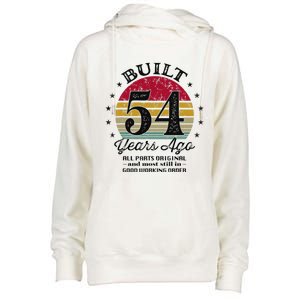 Built 54 Years Ago 54th Birthday All Parts Original 1969 Womens Funnel Neck Pullover Hood