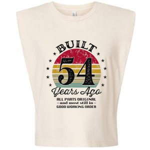 Built 54 Years Ago 54th Birthday All Parts Original 1969 Garment-Dyed Women's Muscle Tee