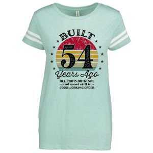 Built 54 Years Ago 54th Birthday All Parts Original 1969 Enza Ladies Jersey Football T-Shirt