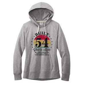 Built 54 Years Ago 54th Birthday All Parts Original 1969 Women's Fleece Hoodie