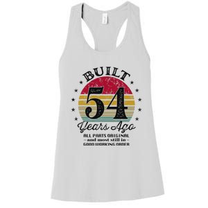 Built 54 Years Ago 54th Birthday All Parts Original 1969 Women's Racerback Tank