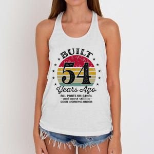 Built 54 Years Ago 54th Birthday All Parts Original 1969 Women's Knotted Racerback Tank