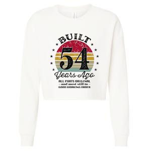 Built 54 Years Ago 54th Birthday All Parts Original 1969 Cropped Pullover Crew