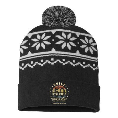 Built 50 Years Ago All Parts Original Gifts 50th Birthday USA-Made Snowflake Beanie