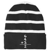 Baseball 6 4 3 Double Play Turn Two Gift Striped Beanie with Solid Band