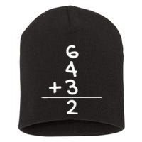 Baseball 6 4 3 Double Play Turn Two Gift Short Acrylic Beanie