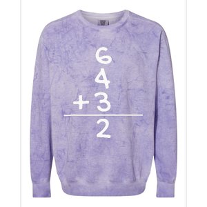 Baseball 6 4 3 Double Play Turn Two Gift Colorblast Crewneck Sweatshirt