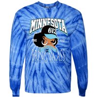 Bold 612 Afro Queen Design Minnesota Bring Ya Ass Funny Gift Tie-Dye Long Sleeve Shirt