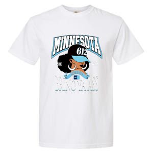 Bold 612 Afro Queen Design Minnesota Bring Ya Ass Funny Gift Garment-Dyed Heavyweight T-Shirt