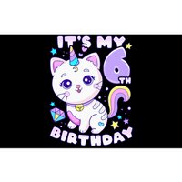 Birthday 6 years old cat unicorn 6th birthday Bumper Sticker