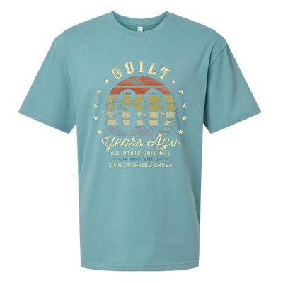 Built 60 Years Ago All Parts Original Gifts 60th Birthday Sueded Cloud Jersey T-Shirt