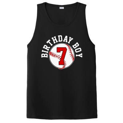 Baseball 7th Birthday Party 7 Years Old Gift PosiCharge Competitor Tank