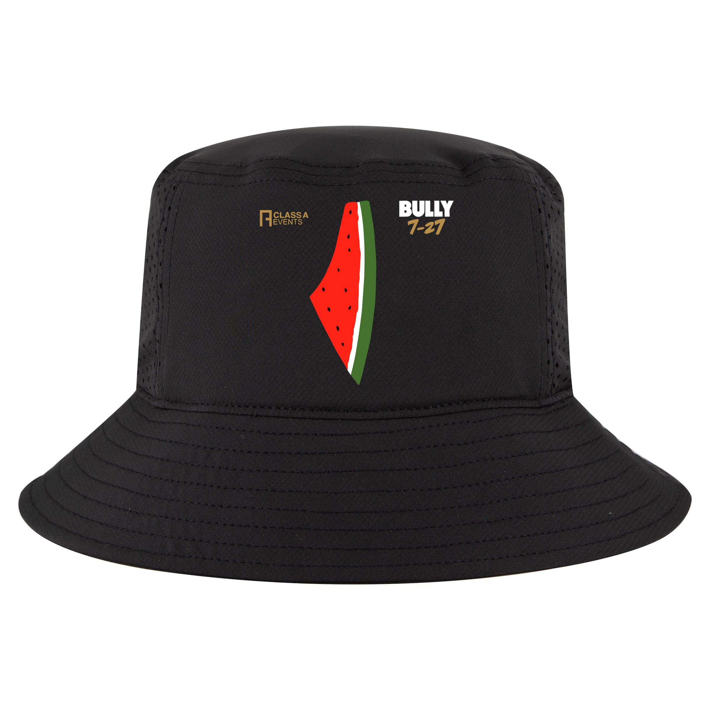 Bully 727 Palestine Watermelon Cool Comfort Performance Bucket Hat