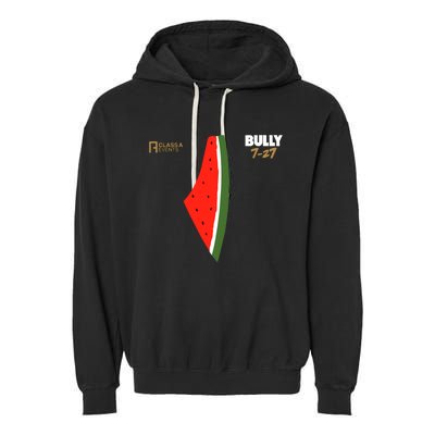 Bully 727 Palestine Watermelon Garment-Dyed Fleece Hoodie