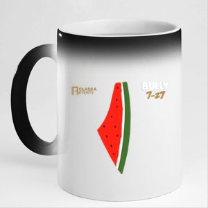 Bully 727 Palestine Watermelon 11oz Black Color Changing Mug