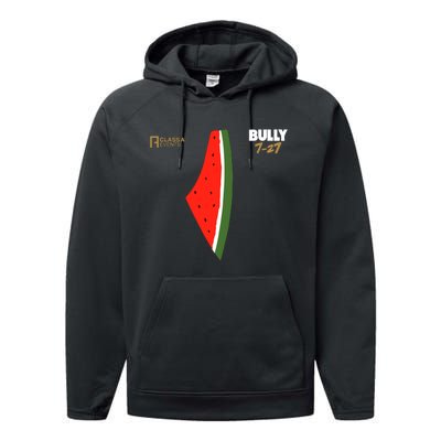 Bully 727 Palestine Watermelon Performance Fleece Hoodie