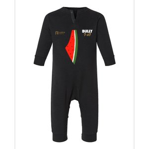 Bully 727 Palestine Watermelon Infant Fleece One Piece