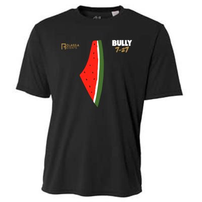 Bully 727 Palestine Watermelon Cooling Performance Crew T-Shirt