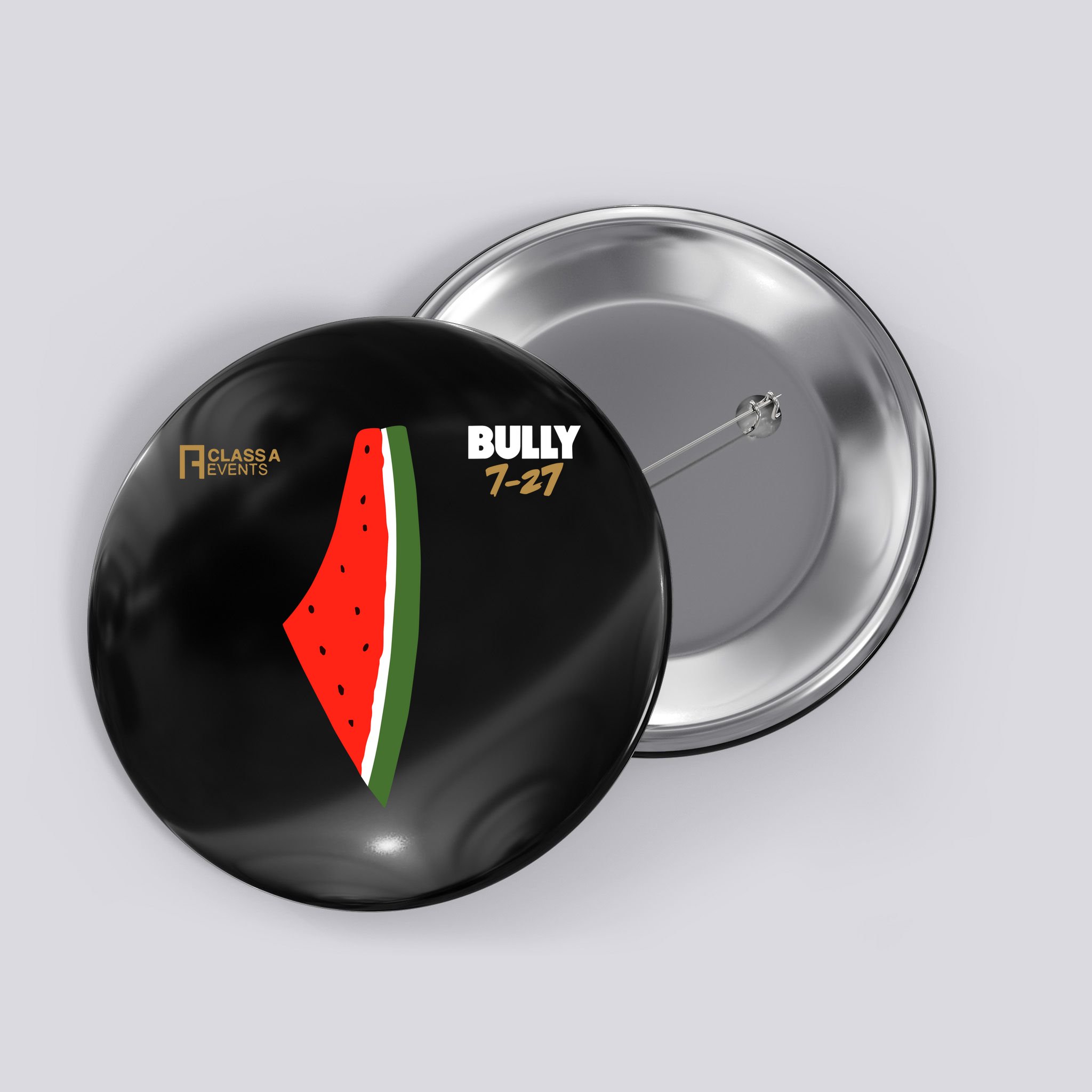 Bully 727 Palestine Watermelon Button