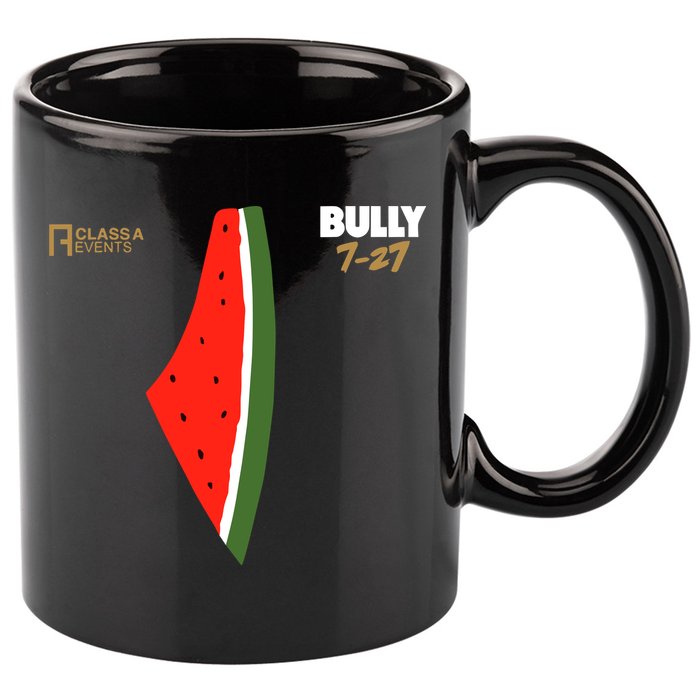 Bully 727 Palestine Watermelon 11oz C Handle Ceramic Mug
