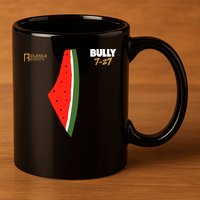Bully 727 Palestine Watermelon 11oz C Handle Ceramic Mug