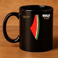 Bully 727 Palestine Watermelon 11oz C Handle Ceramic Mug