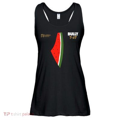 Bully 727 Palestine Watermelon Ladies Essential Flowy Tank