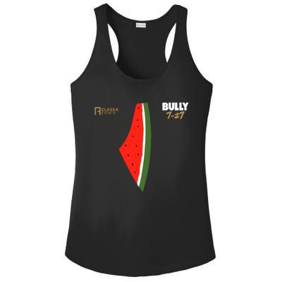 Bully 727 Palestine Watermelon Ladies PosiCharge Competitor Racerback Tank