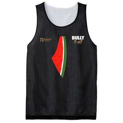 Bully 727 Palestine Watermelon Mesh Reversible Basketball Jersey Tank