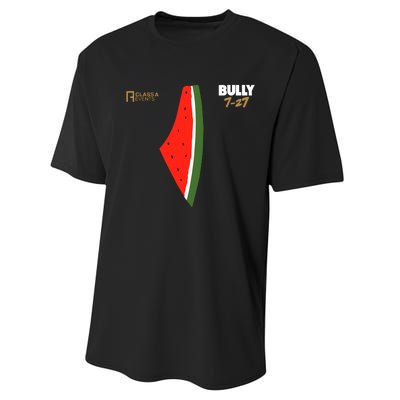 Bully 727 Palestine Watermelon Performance Sprint T-Shirt