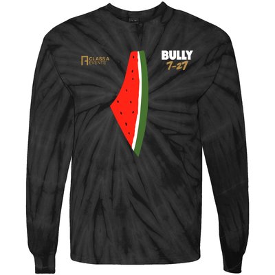 Bully 727 Palestine Watermelon Tie-Dye Long Sleeve Shirt